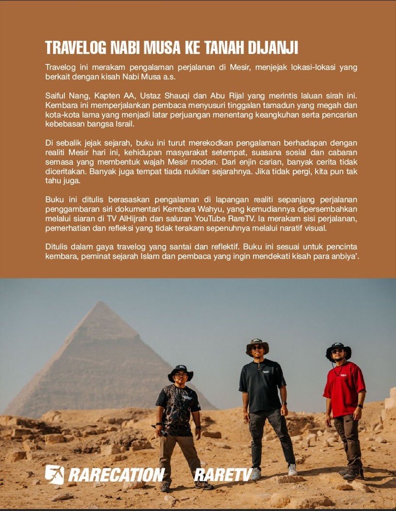 Buku Travelog Nabi Musa Ke Tanah Dijanji (Pengiriman bermula 9 Mac 2026)
